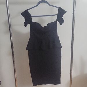 Elegant Black Off-Shoulder Dress